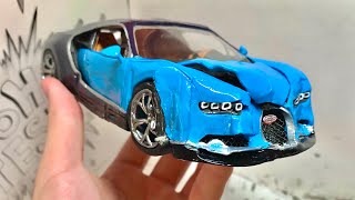 Crash Test Bugatti Chiron Unbelievable Results [upl. by Arrec474]