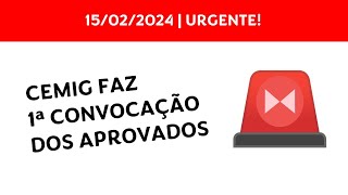 URGENTE CEMIG convoca os aprovados no concurso 022023 [upl. by Guise]