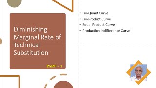 Diminishing Marginal Rate of Technical Substitution PART 1 [upl. by Saihttam25]