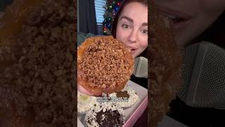 Trying crumbl pies foodie shorts eating pie cookie crumbl asmr [upl. by Arehahs]