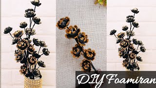 DIY Foamiran Flowers  Easy to make Flowers with Foamiran ❤️ [upl. by Kearney]