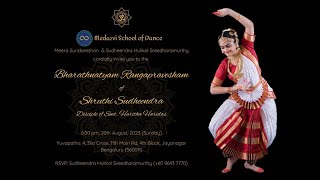 BHARATHNATYAM RANGAPRAVESHAM [upl. by Simone]