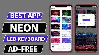 Best Free Neon Led Keyboard App for Android [upl. by Nahshunn]