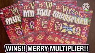 WINS MERRY MULTIPLIER CA Scratchers [upl. by Elianora]