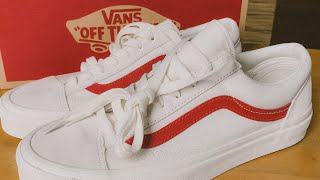 VANS STYLE 36 MARSHMALLOW RED UNBOXING [upl. by Dronski]