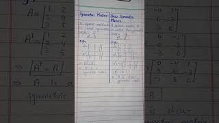 Difference between Symmetric and SkewSymmetric Matrix  Chp  3  11th Class Maths  1st Year Maths [upl. by Jochbed823]