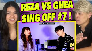 Reza Darmawangsa vs Ghea Indrawari  SINGOFF TIKTOK SONGS PART 7 quotPurple Raincoatquot REACTION [upl. by Naesyar]