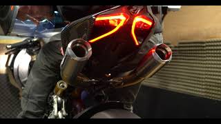 Ducati 11991299 Panigale Austin Racing Exhaust and Dyno RUN [upl. by Conney]