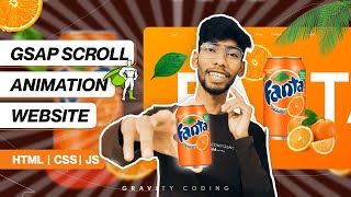 Creating Website with Scroll Animation using GSAP amp Scroll Trigger  HTML CSS JS Tutorial [upl. by Morrison]