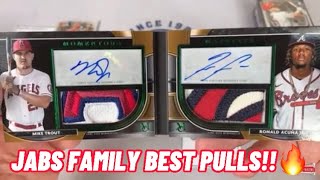 10 MINUTES OF THE BEST PULLS ON JabsFamily Trout Ohtani Acuna Wander and more jabsfamily [upl. by Ibrek780]