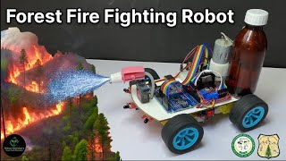 DIY Fire Fighting Robot using Arduino  Auto Fire Chaser and Extinguisher [upl. by Thursby]