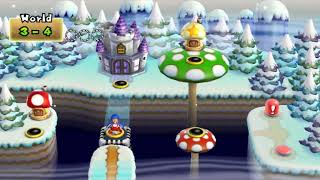 New Super Mario Bros Wii Level 7 Castle 1 Star Coins [upl. by Lertnom]