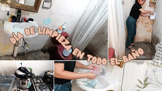 Baño Pequeño ✅ Limpio y Reluciente en un Día Después de días Lavo las Jaboneras 🫧 Almuerzo [upl. by Shayn]