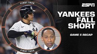 Stephen A POINTS THE BLAME in the Yankees World Series loss to the Dodgers  First Take [upl. by Cavit]