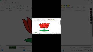 How to draw lotus flower in ms paint [upl. by Mcgean851]