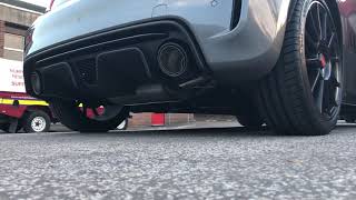 Abarth 595 Competizione 180 Akrapovic exhaust sound [upl. by Eyllek]