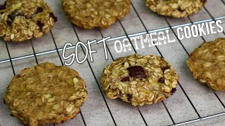 3Ingredient Banana Oatmeal Cookies Soft Breakfast Cookies [upl. by Berard]