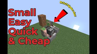 How to make a SUPEr COMPACT 1x2 HIPSTER DOOR IN MINECRAFT [upl. by Ailahk157]