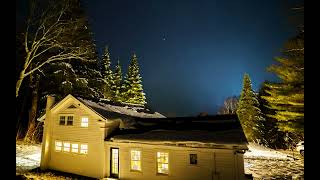 Snow Showers and Starry Night Timelapse [upl. by Bogart]