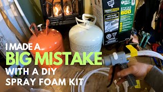 How to Use DAP Touch N Foam 600 Spray Foam Kits Dont Make My Dumb Froth Pak Mistake [upl. by Pincas]