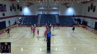 Oxbridge Academy vs The Kings Academy Girls Varsity Volleyball [upl. by Lydnek]