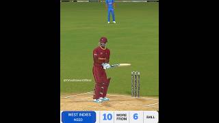 West Indies Need 10 runs in last 6 balls against India  Real Cricket 24 [upl. by Fortier]