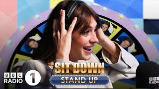 quotHe just hung upquot Daisy Edgar Jones calls actor pals on Sit Down Stand Up [upl. by Ellyn]