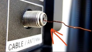 Make a powerful antenna from wire and watch digital channels in HDTV quality  Amplifier antenna [upl. by Erusaert130]