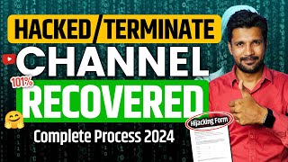 RECOVERED 101 quotHacked Terminatequot Channels  My YouTube Channel is Terminated after Hacked [upl. by Yetac]