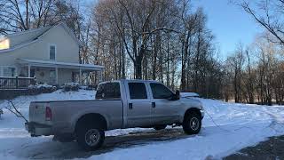 60 Powerstroke Cold Start 25 Degrees [upl. by Ysnap]