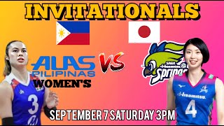 ALAS PILIPINAS vs SAGA HISAMITSU SPRINGS  INVITATIONALS TUNE UP GAMES LIVESCORE [upl. by Oinotla]