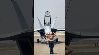 F18 Engine StartUp  Before Takeoff Control Checks [upl. by Atirahs]