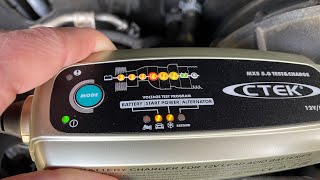 CTEK MXS 50 Test amp Charge full charge [upl. by Yaker295]