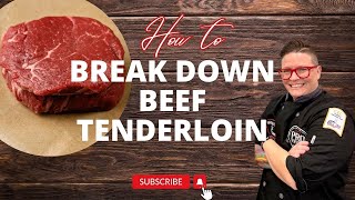 How to Break Down Beef Tenderloin [upl. by Ahsratal]