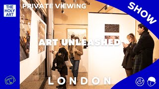 ART UNLEASHED Group Show in London  Private View [upl. by Nauh611]