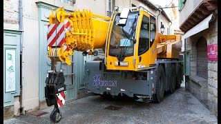 Liebherr  Installation work of a LTC 104531 Mobile Crane in Carcassonne France [upl. by Shwalb]