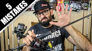 5 Spinning Reel Mistakes to AVOID AND How to Fix Them [upl. by Je]