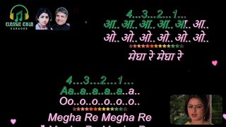 Megha Re Megha Re Mat Pardes Ja Re  Pyasa Sawan  Karaoke  classicgoldkaraoke cgksongs Love Song [upl. by Nnaitak]