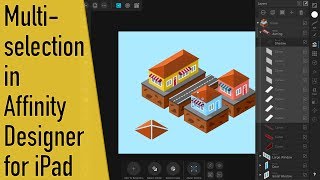 How to Select Multiple Objects in Affinity Designer for iPad [upl. by Pulchia]