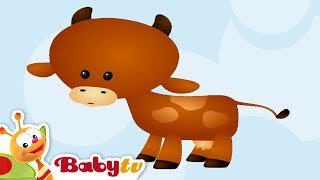 Cow 🐄  Animal Sounds and Names for Kids amp Toddlers BabyTV [upl. by Swamy]