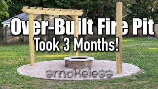 Over Built Smokeless Fire Pit Using Methods From How To Home amp Haxman MISTAKES MADE [upl. by Yerggoeg]