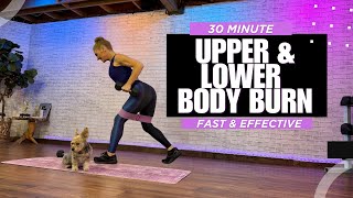 30 MIN FULLBODY BURNER WORKOUT 💪 Dumbbells amp BOOTY Bands [upl. by Richer]