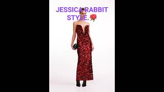 jessica rabbit style sparkly dresses🌹🌹🌹 [upl. by Garrek]