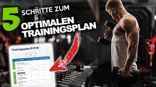 SO erstellst du DEINEN OPTIMALEN TRAININGSPLAN in 5 Schritten [upl. by Enelehcim]