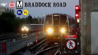 TVSDC Metro amp VRE Trains Braddock Road During Peak Hour [upl. by Eerak]