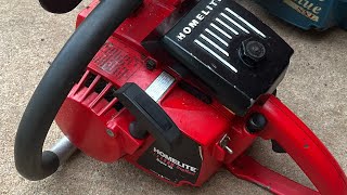 Rebuilding a homelite chainsaw big red SXL [upl. by Klepac938]