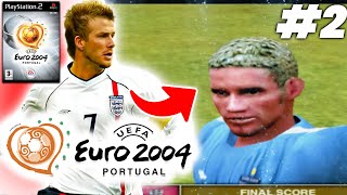 UEFA Euro 2004 PS2 England Playthrough 2  GROUP MATCH vs SWITZERLAND amp CROATIA [upl. by Ocinom]