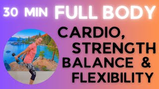 30 Minute FULL BODY CARDIO amp STRENGTH WORKOUT  At Home Workout with Weights [upl. by Lleunamme]