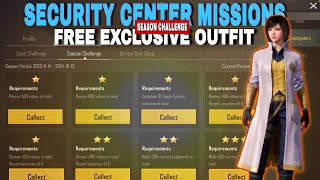 SECURITY CENTER MISSIONS  SEASON CHALLENGE MISSIONS  FREE BAN PAN OUTFIT  GOLD INVENTIGATOR SET [upl. by Aurlie]