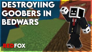 destroying goobers in bedwars  Hypixel Bedwars [upl. by Nurav]